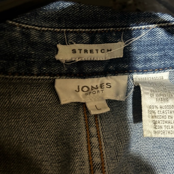 Jones Sport Denim Jacket, size L, small stain on cuff (picture included) - Picture 4 of 4